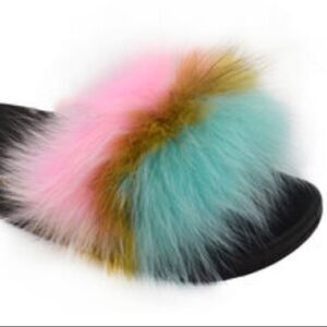Women’s Fur Ball Fluffy Slippery